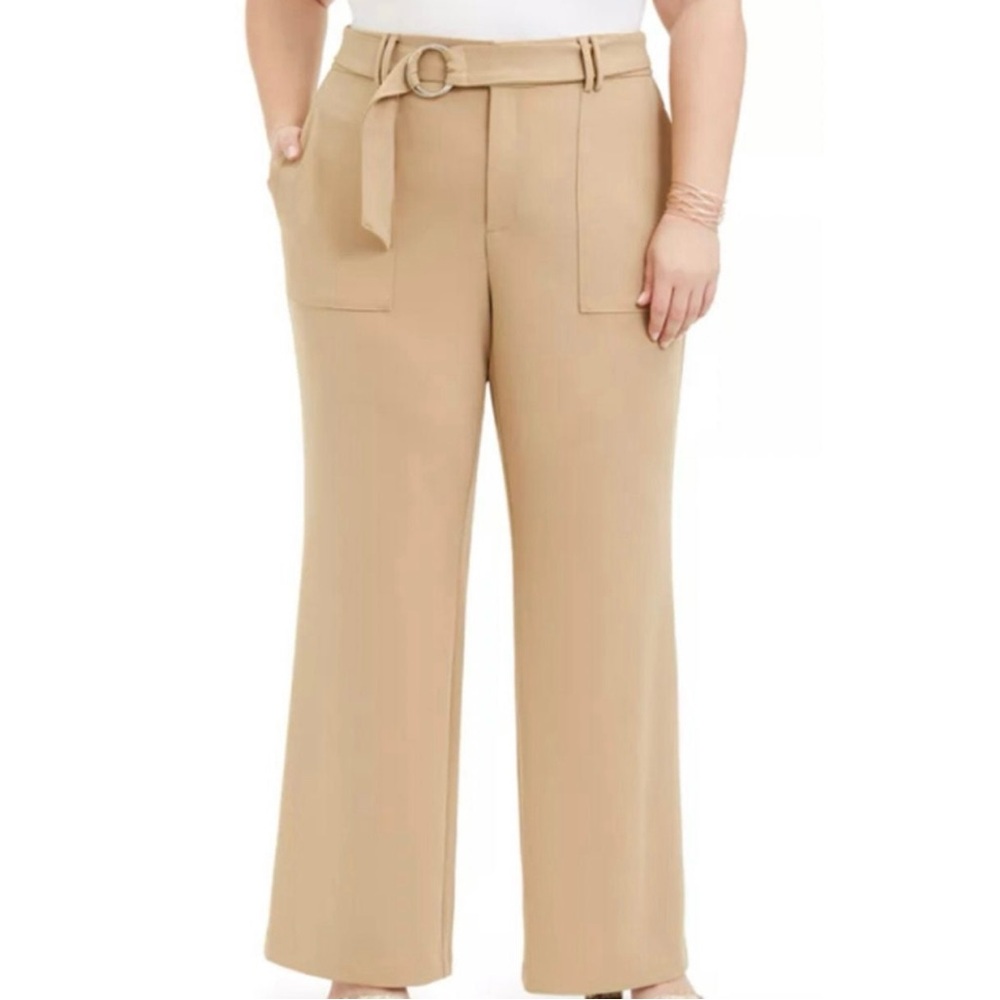INC International Concepts INC Plus Size Utility- Pocket Wide-Leg Pant Size 16W